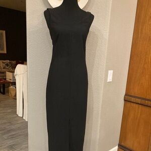 Cerruti 1881 Floor Length Black Tank Dress Size 4